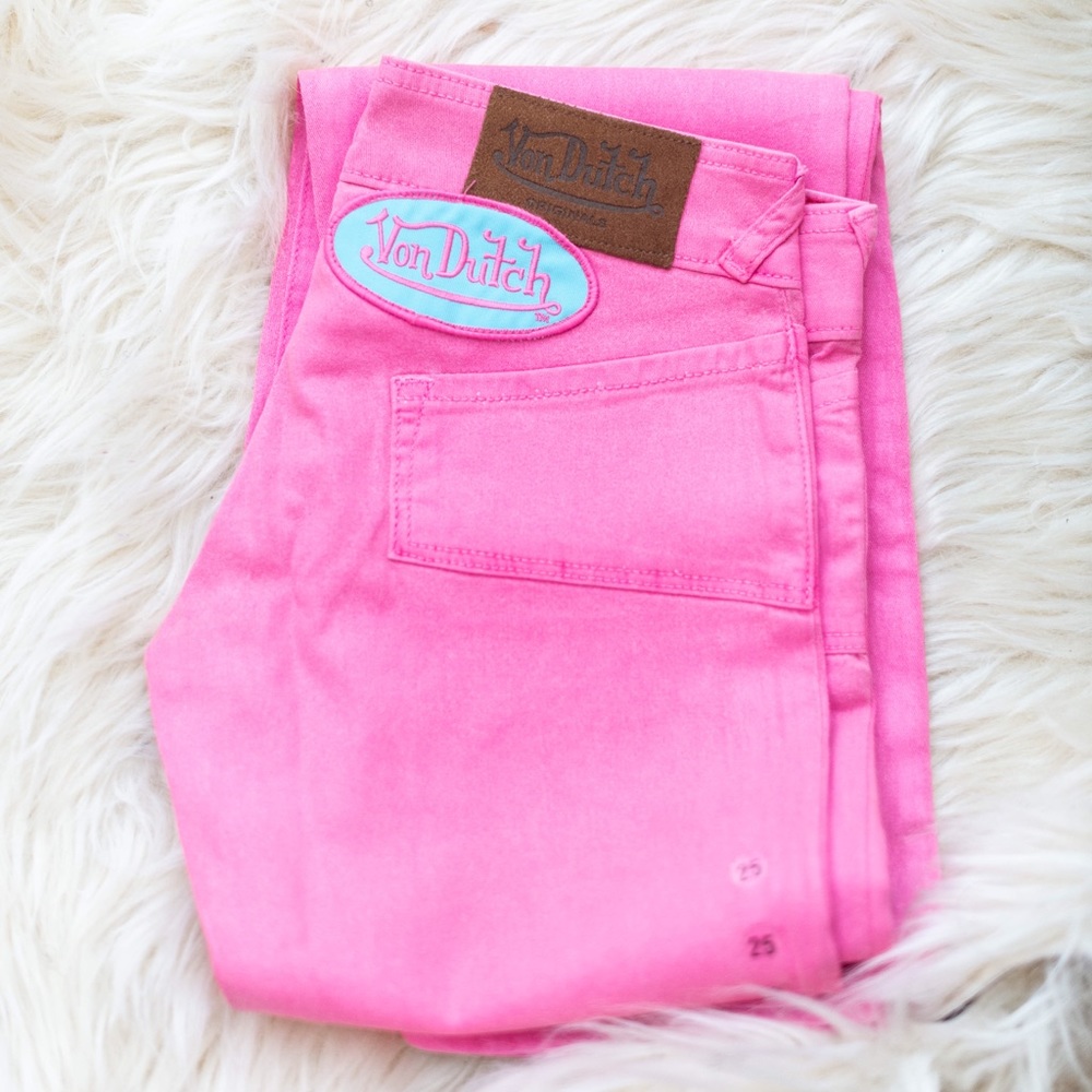Pink Von dutch jeans